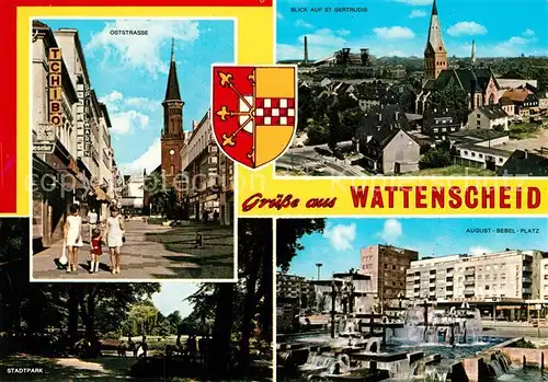 AK / Ansichtskarte Wattenscheid St. Gertrudis Oststrasse August Bebel Platz Wattenscheid