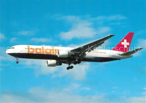 AK / Ansichtskarte Flugzeuge_Zivil Balair Boeing 767 3G5 HB IHV cn 30564 Flugzeuge Zivil
