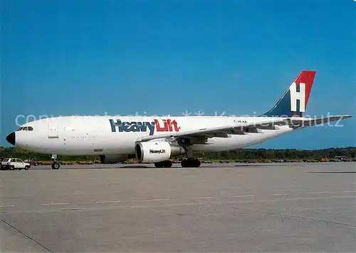 AK / Ansichtskarte Flugzeuge_Zivil Heavy Lift Airbus A 300B4 200 G HLAA  Flugzeuge Zivil