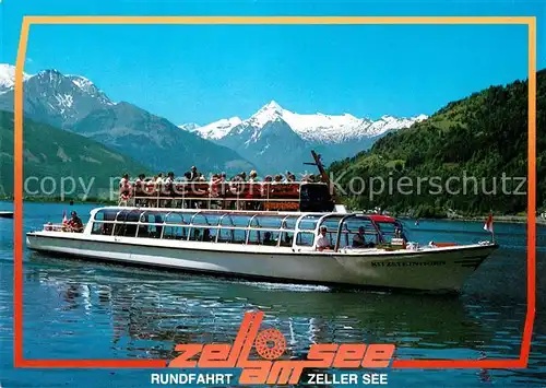 AK / Ansichtskarte Motorschiffe Kitzsteinhorn Zell am See Rundfahrt Motorschiffe
