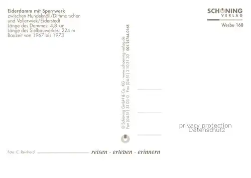 AK / Ansichtskarte Toenning_Nordseebad Eiderdamm Sperrwerk Toenning_Nordseebad