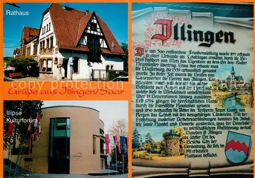 AK / Ansichtskarte Illingen_Saar Rathaus Illipse Kulturforum Illingen Saar