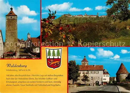 AK / Ansichtskarte Waldenburg_Wuerttemberg  Waldenburg Wuerttemberg