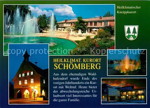 AK / Ansichtskarte Schoemberg_Schwarzwald Rathaus Schoemberg Schwarzwald