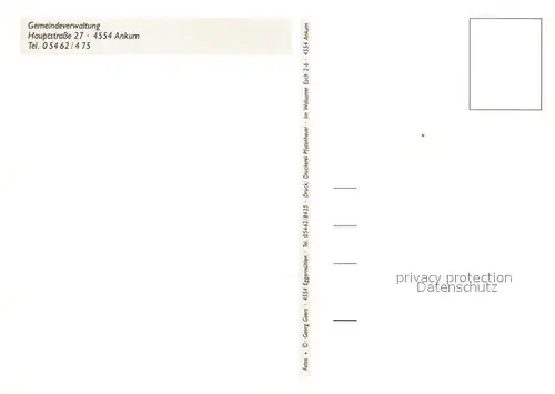 AK / Ansichtskarte Ankum Rathaus Heimathaus Ankum