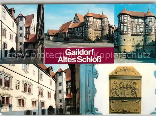 AK / Ansichtskarte Gaildorf Altes Schloss Gaildorf