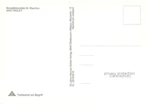 AK / Ansichtskarte Tholey_Theley Benediktinerabtei Sankt Mauritius Tholey_Theley