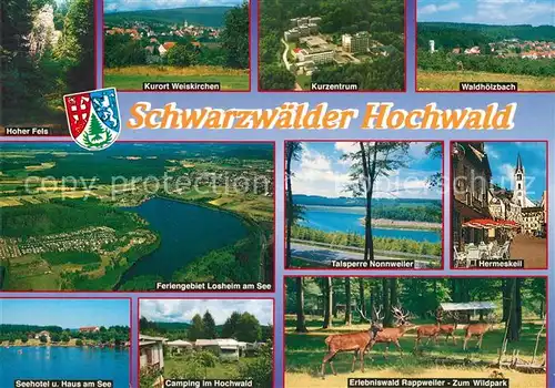 AK / Ansichtskarte Hermeskeil Hoher Fels Weiskirchen Kurzentrum Waldhoelzbach Camping Wildpark Hermeskeil