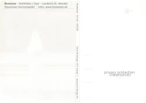 AK / Ansichtskarte Wendel_St Bostalsee Staumauer Nacht Wendel_St