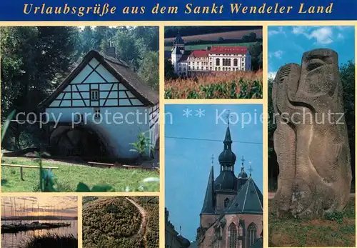 AK / Ansichtskarte Wendel_St Johann Adams Muehle Bostalsee Keltischer Ringwall Missionshaus Wendel_St