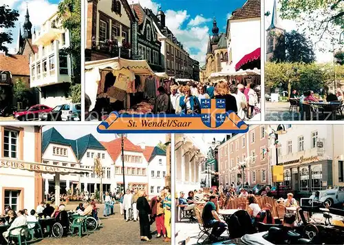 AK / Ansichtskarte Wendel_St Magdalenenhof Balduinstrasse Schlossplatz Fruchtmarkt  Wendel_St