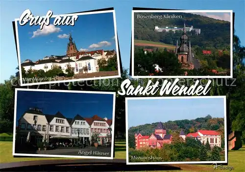 AK / Ansichtskarte Wendel_St Mia Muenster Haus Bosenberg Kliniken Angel Haeuser Missionshaus Wendel_St
