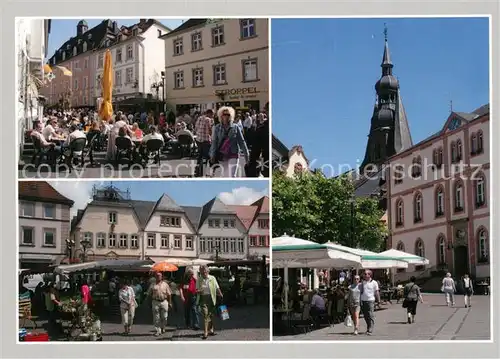 AK / Ansichtskarte Wendel_St Balduinstrasse Fruchtmarkt Schlossplatz Rathaus Basilika Wendel_St