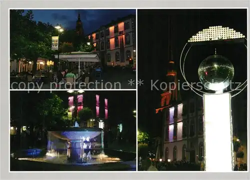 AK / Ansichtskarte Wendel_St Basilika Schlossplatz Nacht Wendel_St
