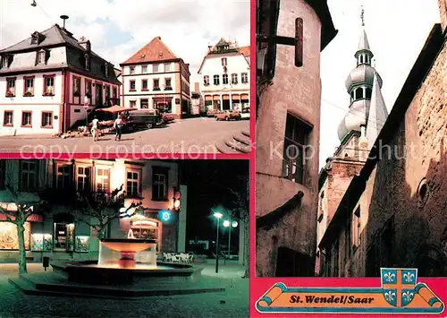 AK / Ansichtskarte Wendel_St Fruchtmarkt Domgaesschen Schlossplatz Wendel_St