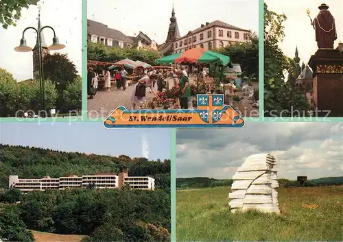 AK / Ansichtskarte Wendel_St Evangelische Kirche Schlossplatz Sankt Wendelinus Basilika  Wendel_St