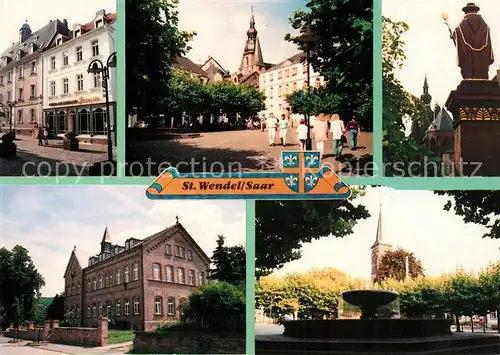 AK / Ansichtskarte Wendel_St Magdalenenkapelle Schlossplatz Sankt Wendelinus Basilika Rathaus Wendel_St