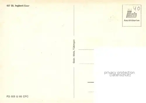 AK / Ansichtskarte Ingbert_St Kreiskrankenhaus Kirche Denkmal Ingbert_St