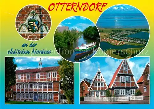 AK / Ansichtskarte Otterndorf_Niederelbe Fliegeraufnahme Lateinschule Voss Strasse Otterndorf Niederelbe