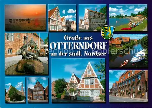 AK / Ansichtskarte Otterndorf_Niederelbe Otternbrunnen Lateinschule Voss Strasse  Otterndorf Niederelbe