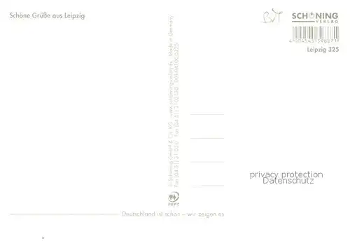 AK / Ansichtskarte Leipzig Johann Sebastian Bach Denkmal Rathaus Gewandhaus Opernhaus Leipzig