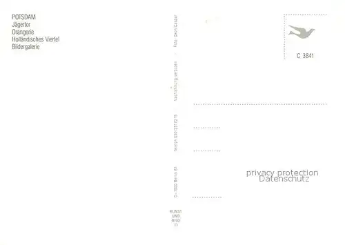 AK / Ansichtskarte Potsdam Jaegertor Orangerie Hollaendisches Viertel Bildergalerie Potsdam