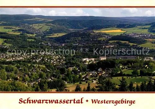 AK / Ansichtskarte Schwarzwassertal_Erzgebirge Blick vom Koenig Albert Turm Spiegelwald Schwarzwassertal