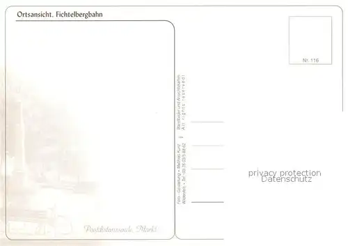 AK / Ansichtskarte Oberwiesenthal_Erzgebirge Ortsansicht Fichtelbergbahn Oberwiesenthal Erzgebirge