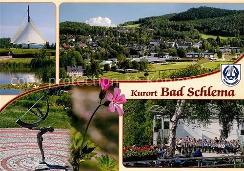 AK / Ansichtskarte Bad_Schlema Kurpark Sonnenuhr Duft und Pflanzengarten Konzert Kurpark Bad_Schlema
