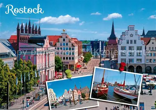 AK / Ansichtskarte Rostock_Mecklenburg Vorpommern Hafen Stadtansichten Rostock