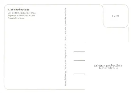 AK / Ansichtskarte Bad_Bocklet Biedermeierbad Statuen Pan Jaeger Indianer Diogenes Bad_Bocklet