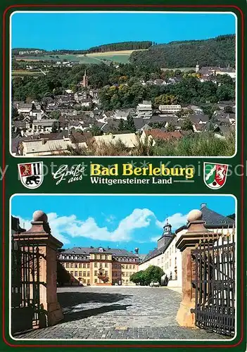 AK / Ansichtskarte Bad_Berleburg Panorama Schloss Bad_Berleburg