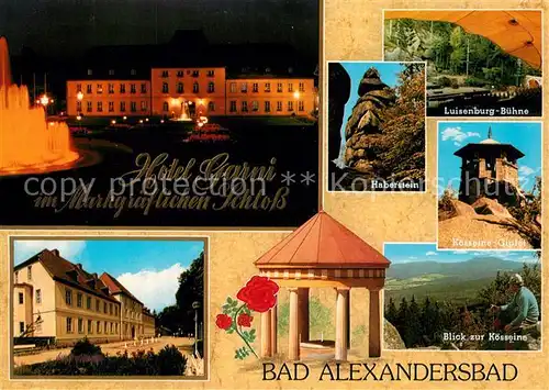 AK / Ansichtskarte Bad_Alexandersbad Hotel Garni im Markgraeflichen Schloss Haberstein Koesseine  Bad_Alexandersbad
