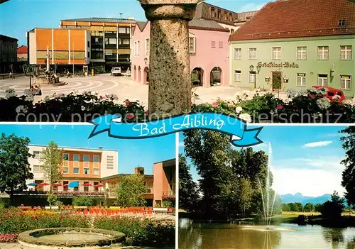 AK / Ansichtskarte Bad_Aibling Brunnen Sebastiani Braeu Bad_Aibling