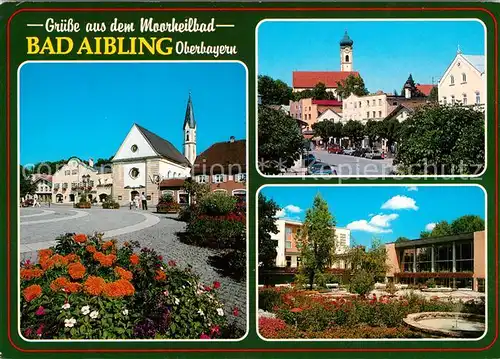 AK / Ansichtskarte Bad_Aibling Schloss Prantshausen Sebastianikirche Kurpark Pfarrkirche Bad_Aibling