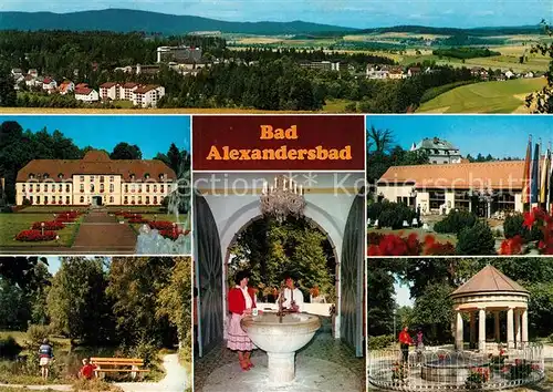 AK / Ansichtskarte Alexandersbad_Bad Panorama Kurhaus Kurquelle Kurpark Alexandersbad_Bad