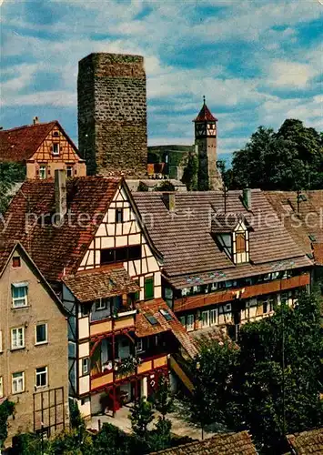 AK / Ansichtskarte Bad_Wimpfen Roter Turm Nuernberger Tuermchen Bad_Wimpfen