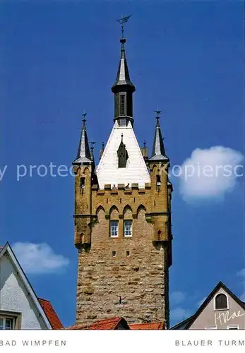 AK / Ansichtskarte Bad_Wimpfen Blauer Turm Bad_Wimpfen