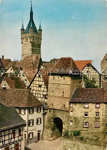 AK / Ansichtskarte Bad_Wimpfen Hohenstaufentor Blauer Turm Bad_Wimpfen