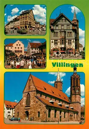 AK / Ansichtskarte Villingen Schwenningen Muenster Marktplatz Rathaus  Villingen Schwenningen