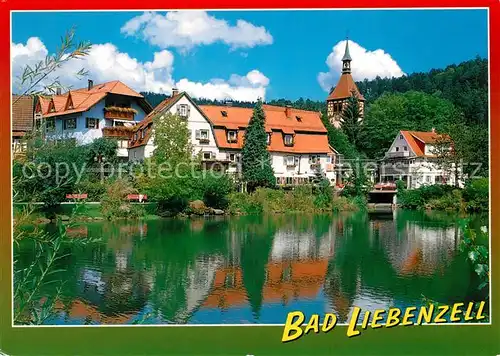 AK / Ansichtskarte Bad_Liebenzell Stadtsee Kirche  Bad_Liebenzell