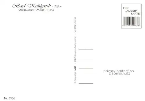 AK / Ansichtskarte Bad_Kohlgrub Dorfstrasse Kirche Haus des Gastes Schleierfaelle Kurpark Bad_Kohlgrub