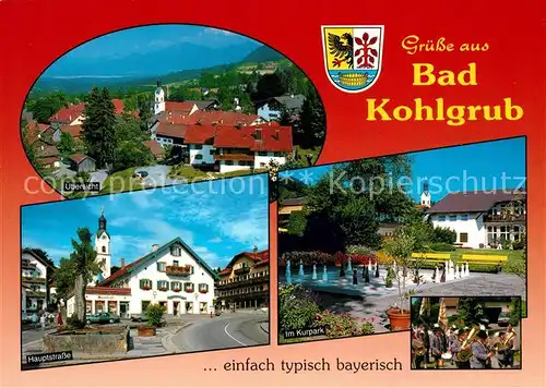 AK / Ansichtskarte Bad_Kohlgrub Kurpark Hauptstrasse Panorama Bad_Kohlgrub