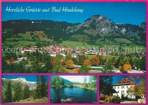 AK / Ansichtskarte Bad_Hindelang Hirschberg Hochmoor Rathaus Freibad Bad_Hindelang