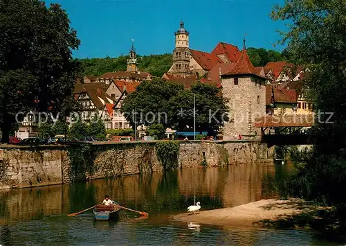 AK / Ansichtskarte Schwaebisch_Hall Panorama Kocher  Schwaebisch Hall