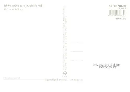 AK / Ansichtskarte Schwaebisch_Hall Rathaus Schwaebisch Hall