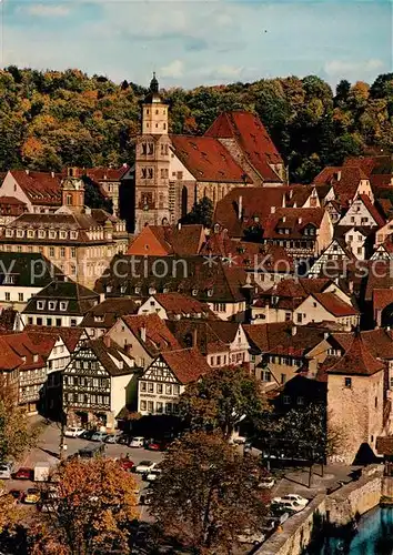 AK / Ansichtskarte Schwaebisch_Hall Stadtpanorama Kirche Sankt Michael Schwaebisch Hall