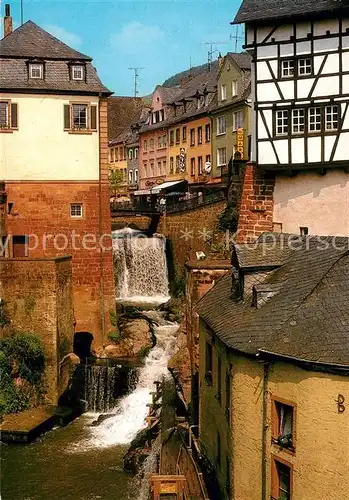 AK / Ansichtskarte Saarburg_Saar Wasserfall Saarburg Saar