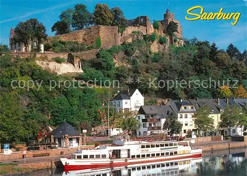 AK / Ansichtskarte Saarburg_Saar Ruine der Saarburg Saarburg Saar