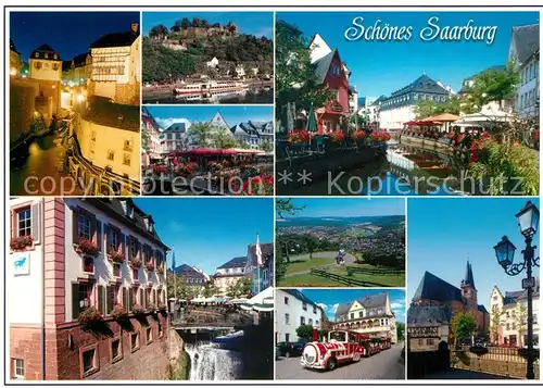 AK / Ansichtskarte Saarburg_Saar Stadtansichten Touristeneisenbahn Saarburg Saar